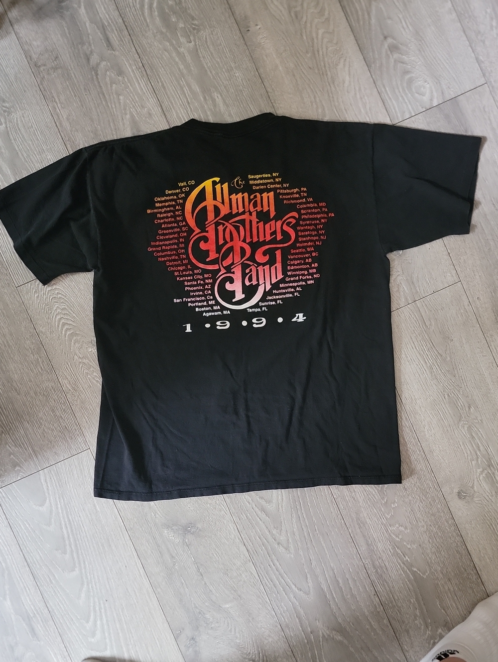Allman Brothers "Where It All Begins" Tour Shirt (1994) - Picture 3 of 6